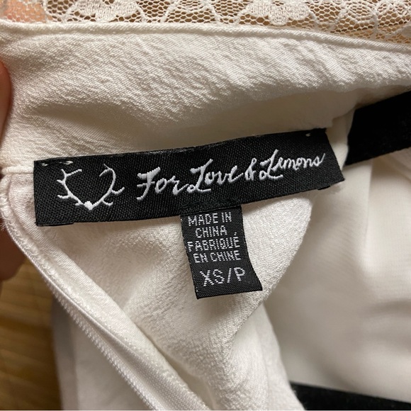 For Love And Lemons White Lace Detail Dress - Picture 6 of 8